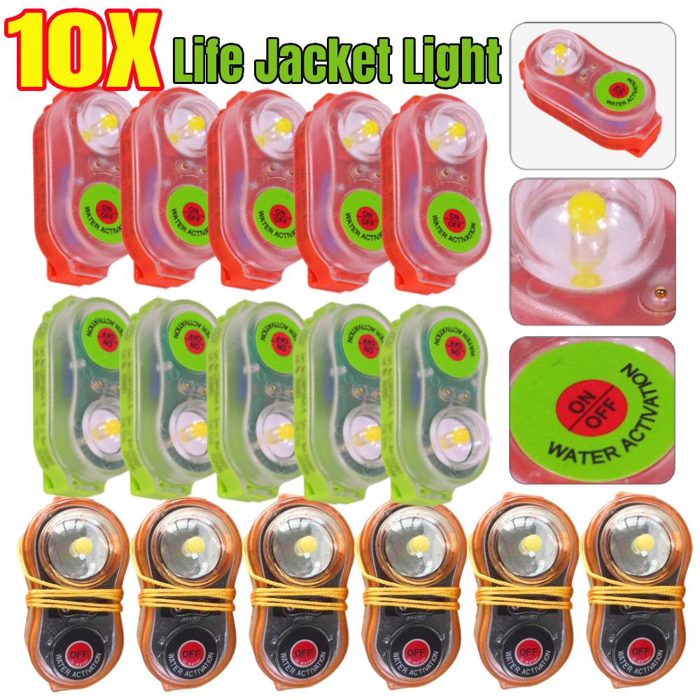 Life Jacket - 1-10 pces led colete salva-vidas de
