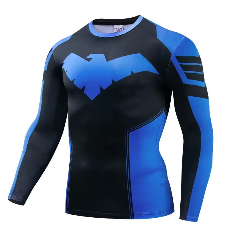 Rash Guard - Camiseta de Compressão Masculina 2026 de