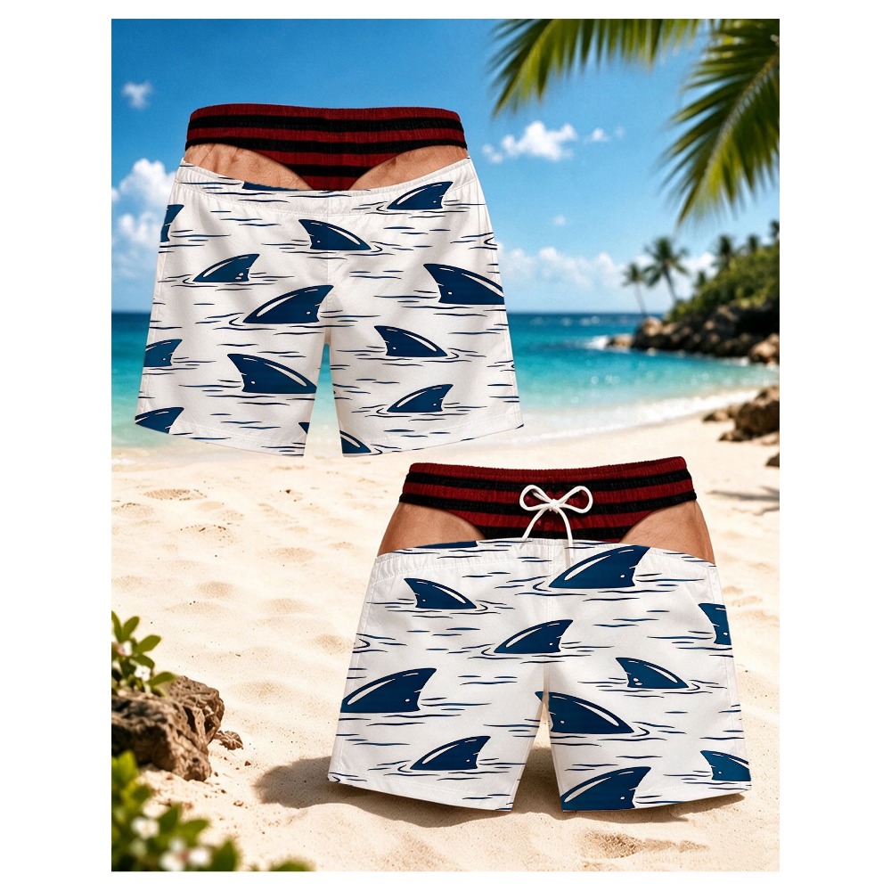 Calções de banho masculinos co - Swim Fins avaliação e preço