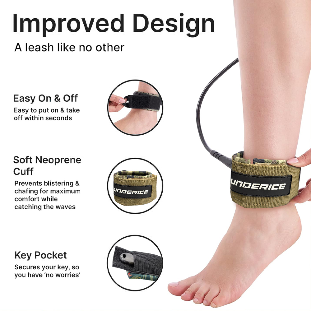 Corda de Segurança UICE para P - Surfboard Leash avaliação e preço