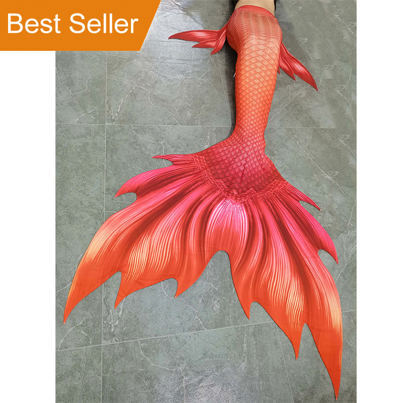 Orange Mermaid Tail Skins para - Swim Fins avaliação e preço